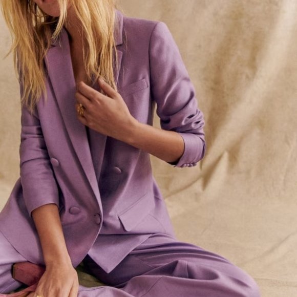 ISO Sézane's Christie Jacket in Lavender Sz 4 - Picture 1 of 1